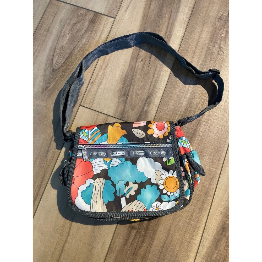 Lesportsac crossbody foldover flap purse